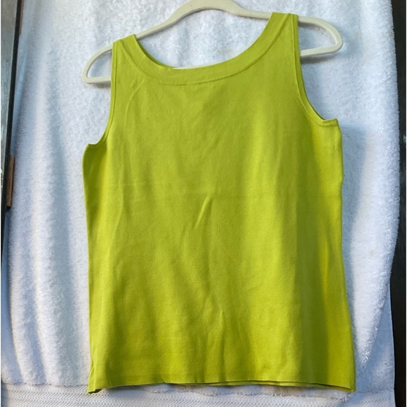 Chico’s Silk Ease Rita Sleeveless Knit Tank Gator Green; NWT; M/8 - Picture 5 of 11